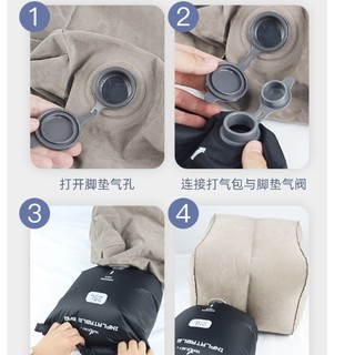 [HCM] Bục kê chân du lịch có túi bơm