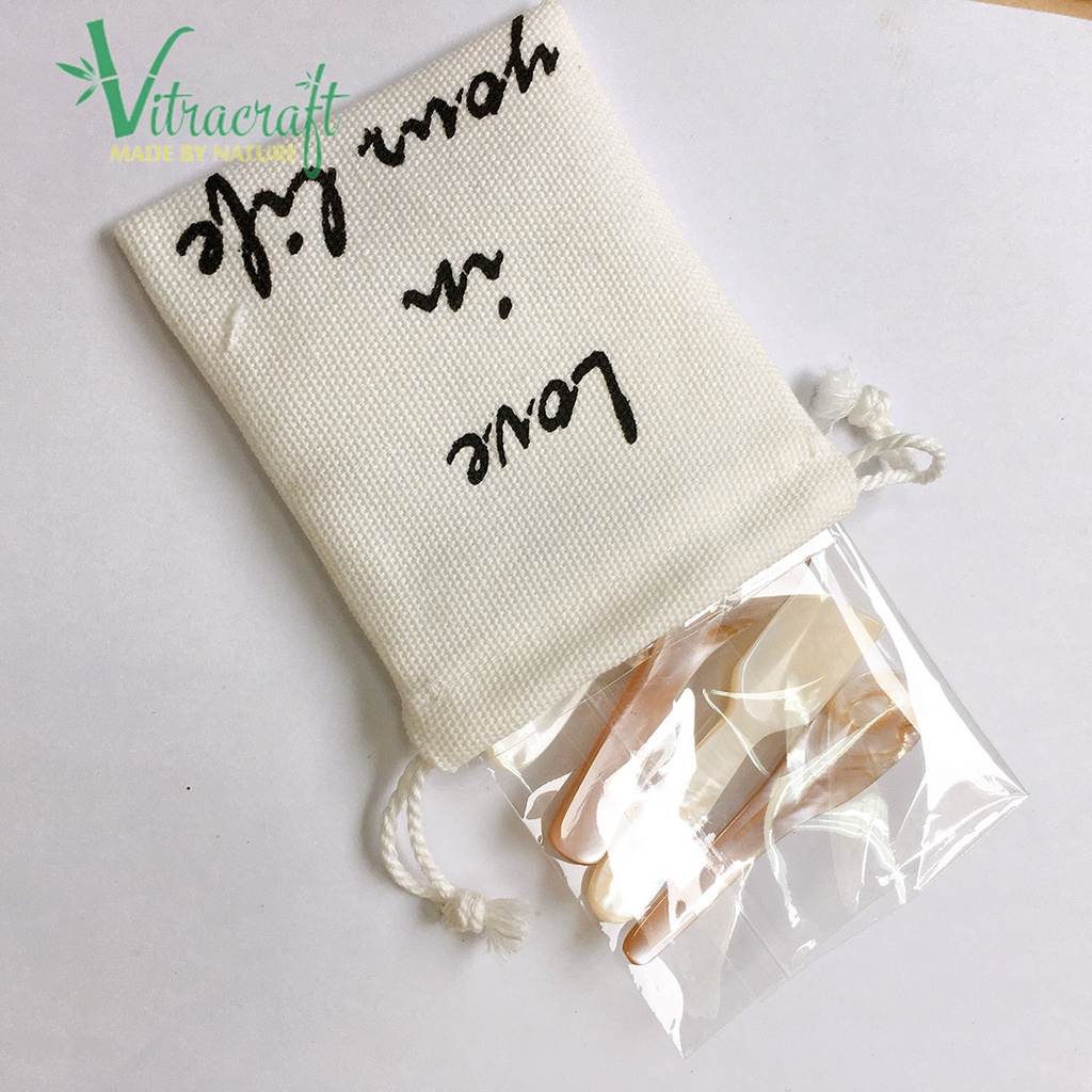 Bộ set 5 thìa mỹ phẩm ngẫu nhiên. Thìa Handmade chất lượng cao. Được làm từ những Vỏ Trai Tự Nhiên.