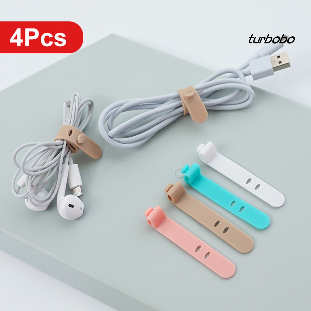 4 Dây quấn cáp/tai nghe bằng silicon tiện dụng