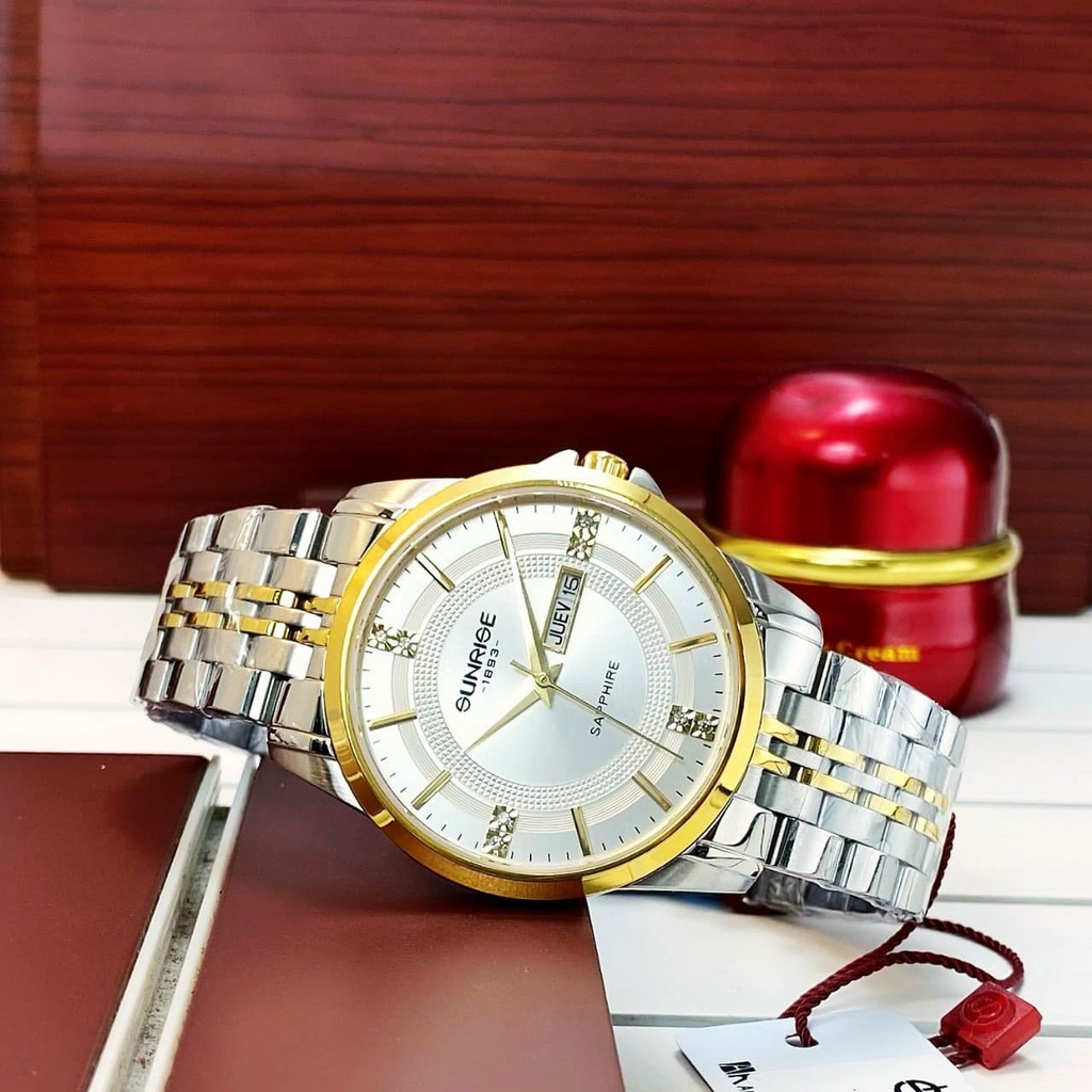 ĐỒNG HỒ NAM ĐẸP   ♥️FREESHIP♥️ SUNRISE 1198SA CHÍNH HÃNG
