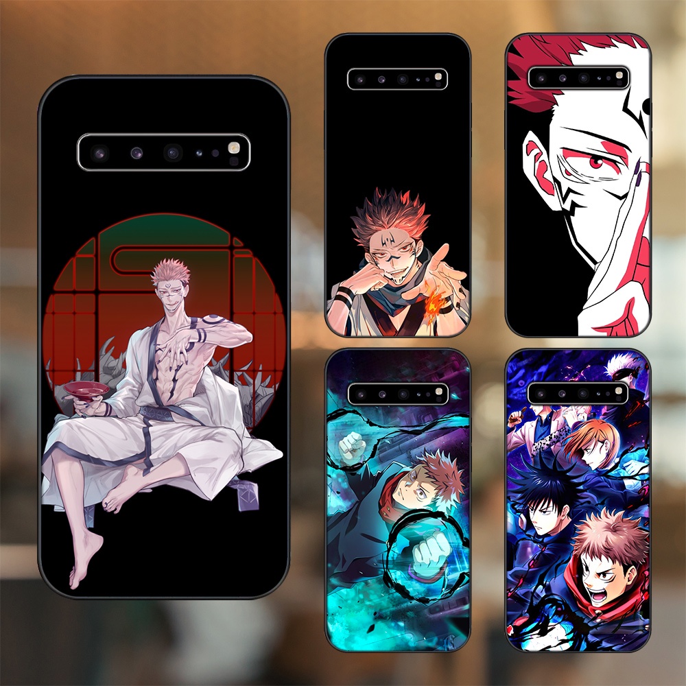 Ốp lưng Samsung S10, S10 5G, S10 Plus viền đen in hình Yuji Jujutsu Kaisen