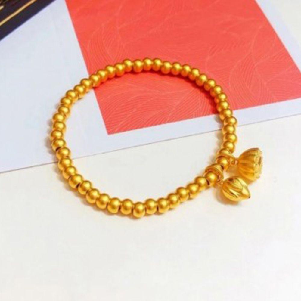 Vòng Tay Chuỗi Hạt Bằng Đồng Hình Hoa Sen Nhiều Màu Sắc Phong Cách Cổ Điển Cho Nam Và Nữ