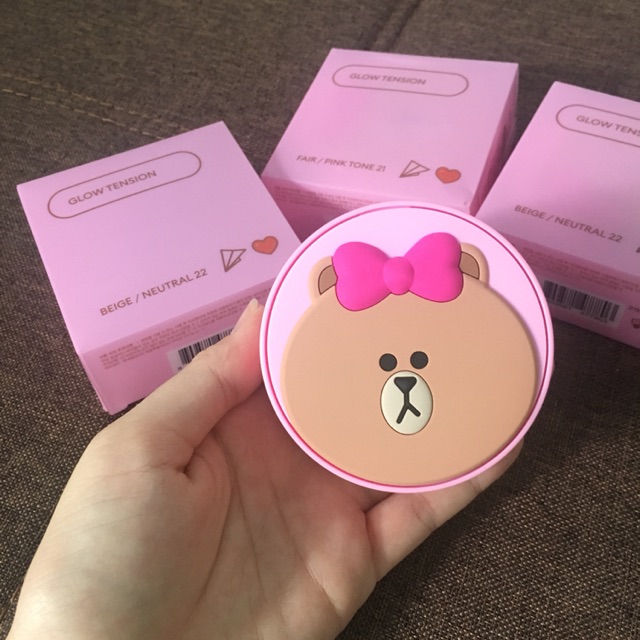 [Có sẵn] Glow Tension Missha bao bì Linefriend xinh xắn