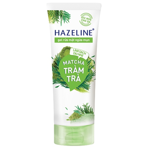 Sữa rửa mặt HAZELINE Matcha Lựu Đỏ | Nghệ Hoa Cúc | Tràm Trà - SRM Hazeline 50g / 100g