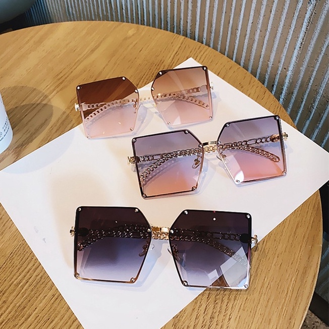 Kính Mát Thời Trang Khung Lớn Phong Cách Vintage