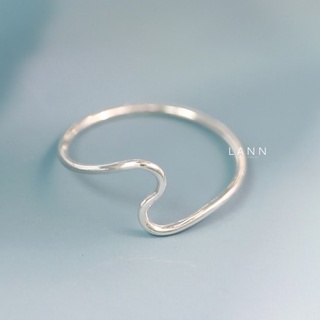 Nhẫn sóng mảnh BẠC S925 LANN R246
