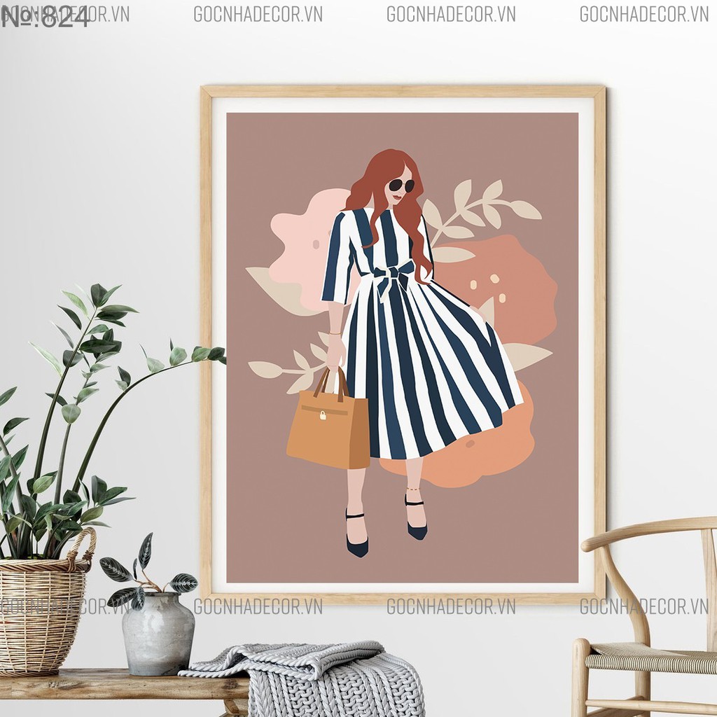 Tranh decor cực HOT- Tranh in canvas cao cấp- Tặng kèm đinh treo tranh- Mã 824