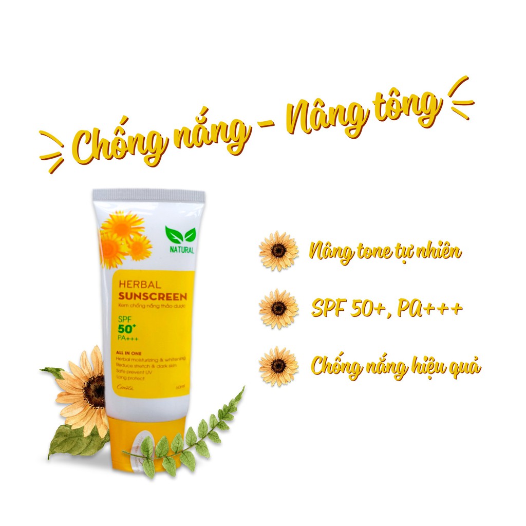 Kem chống nắng thảo dược, kem chống nắng Herbal Sunscreen