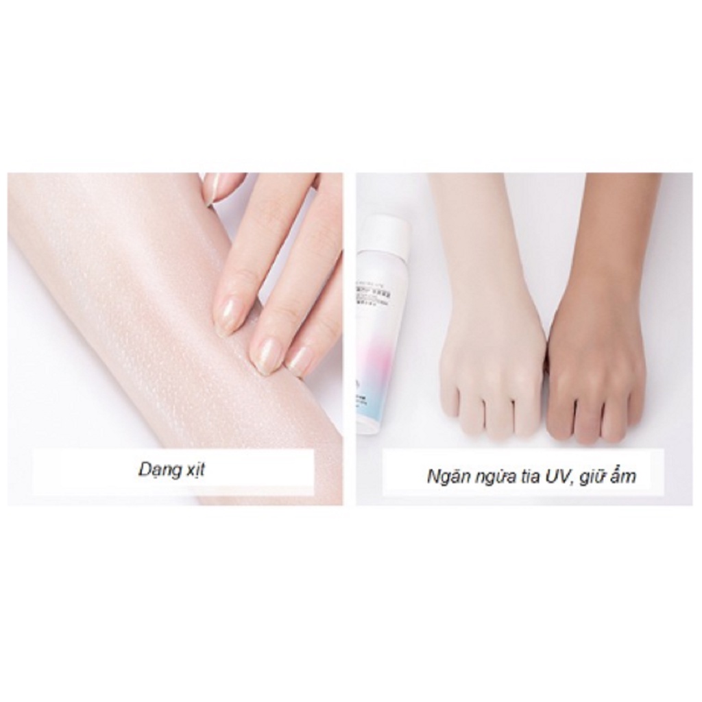 xịt chống nắng LIFUSHA 150ml  trang điểm da chống tia cực tím