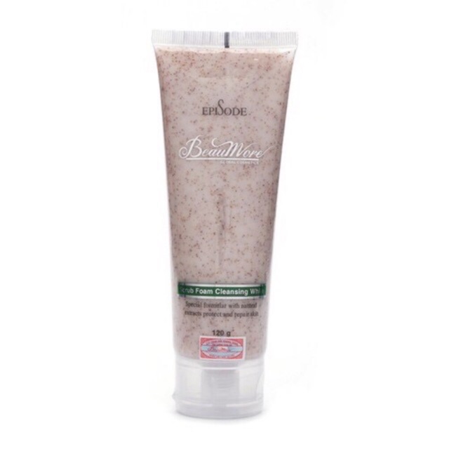 Sữa Rửa Mặt Hạt Mơ - Beaumore Scrub Foam Cleansing Ưhite120g