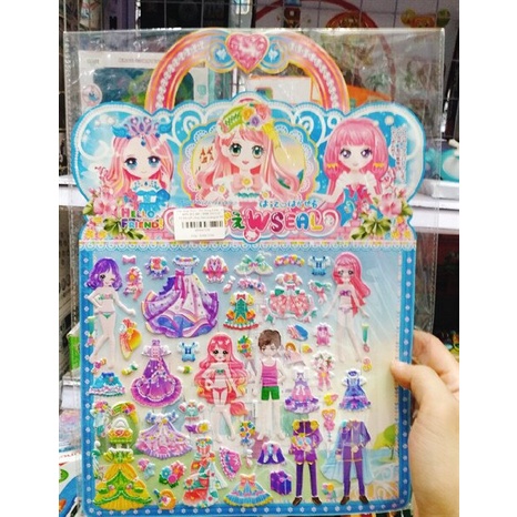 Vỉ sticker công chúa hòa tử