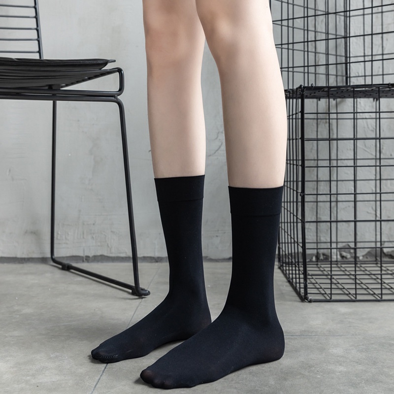 Vớ Nhung Mỏng Dài Qua Gối Màu Trơn Phong Cách Nhật Bản Thông Dụng Cho Nữ
