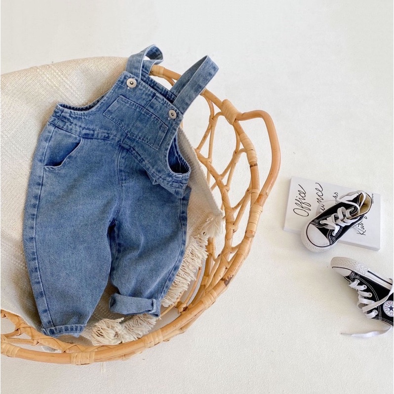 Yếm jean dài cho bé