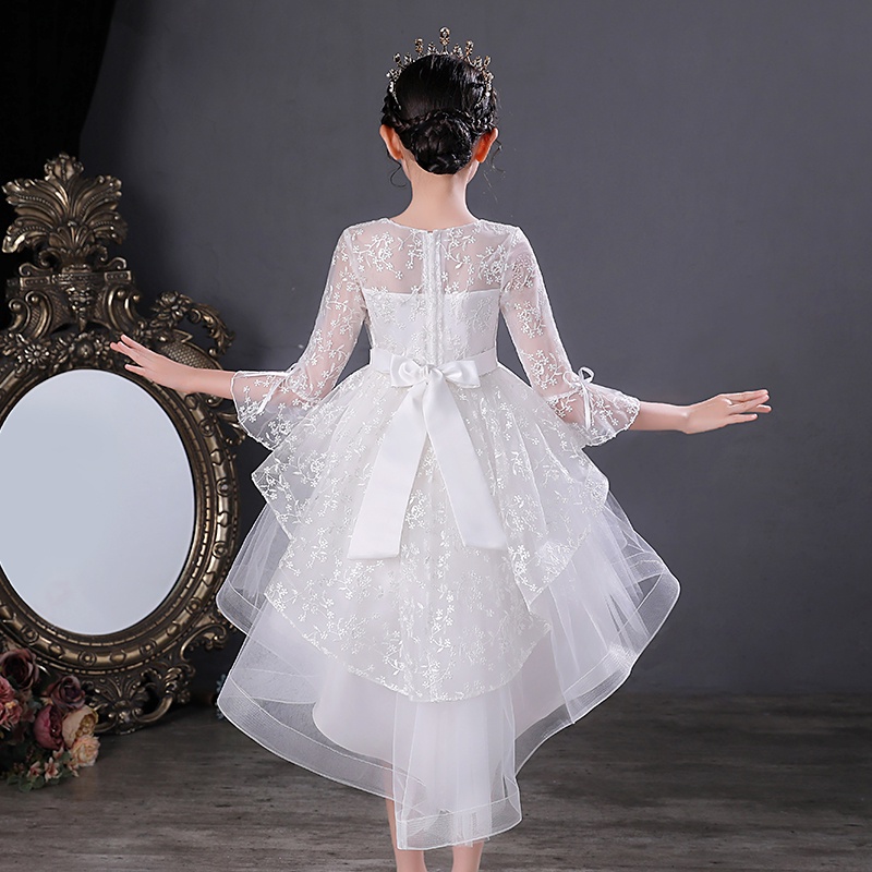 Đầm Công Chúa Vải Gạc Phồng Cho Bé Gái Tiểu Học w1243