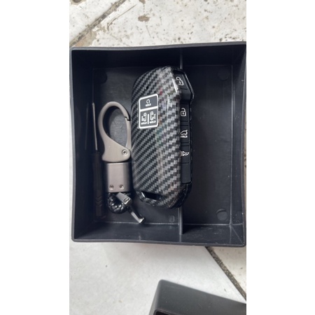 Vỏ bọc chìa khoá Kia Carnival 2022 + KA4 Carbon fiber phụ kiện trang trí xe bọc 2023 2024 23 24 22