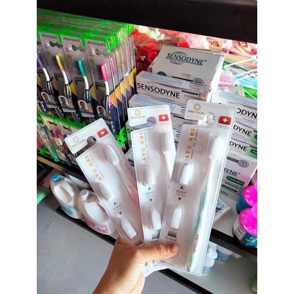Bàn chải đánh răng cao cấp SUNDAY Nanometer Soft Cleansing  lông cao su non