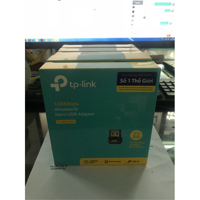 Bộ thu Wifi Tp-Link TL-WN725N chính hãng. BH 2 năm