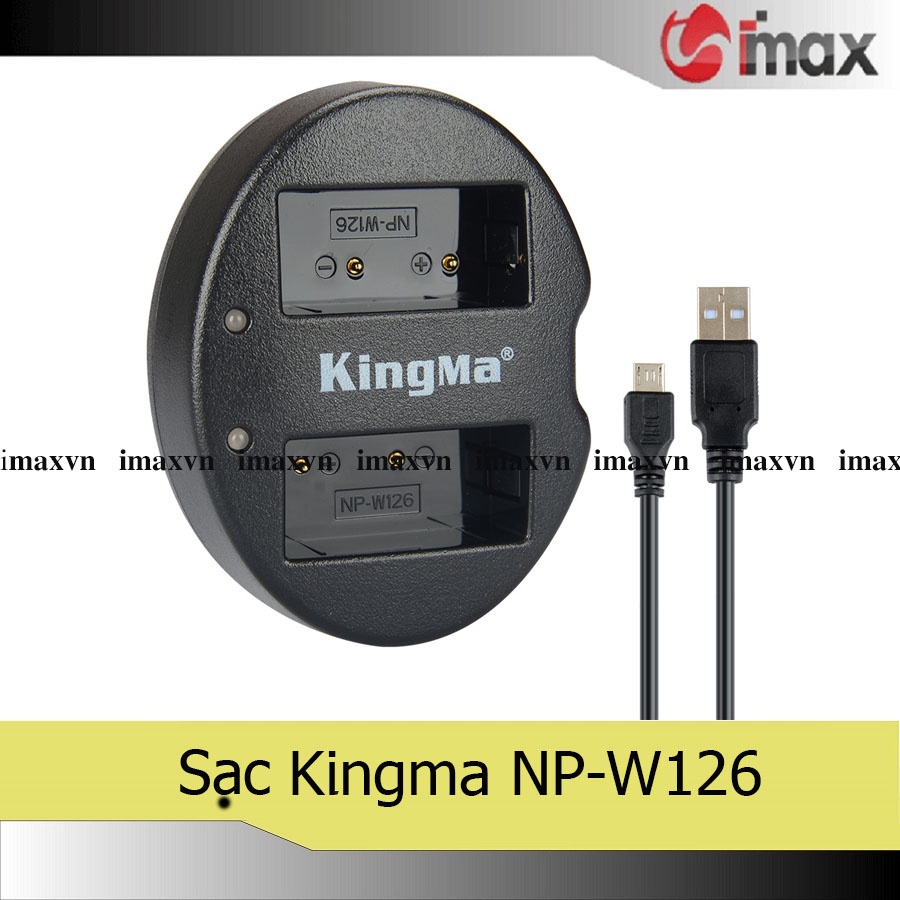 Sạc đôi máy ảnh Kingma cho Fujifilm NP-W126