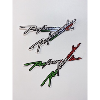 Cặp tem nổi chữ Performante ca mây lấp lánh, tem cao cấp chống thấm nước không bay màu