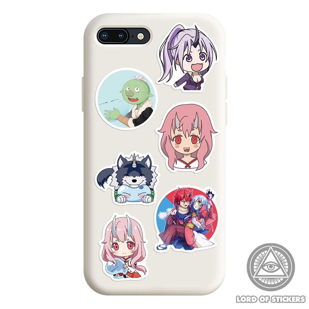 Set 50 Hình Dán Chuyển Sinh Thành Slime Sticker Anime Manga Tensura Chống Thấm Nước Trang Trí Mũ Bảo Hiểm, Laptop, Vali