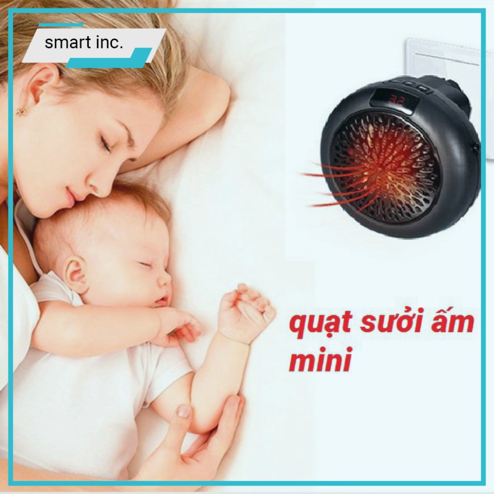 Máy Sưởi Ấm Nóng Văn Phòng 900w 🌈FREESHIP🌈 Quạt Sưởi Ấm Điều Hòa Mùa Đông Cầm Tay Để Bàn Mini Treo Tường Cắm Điện