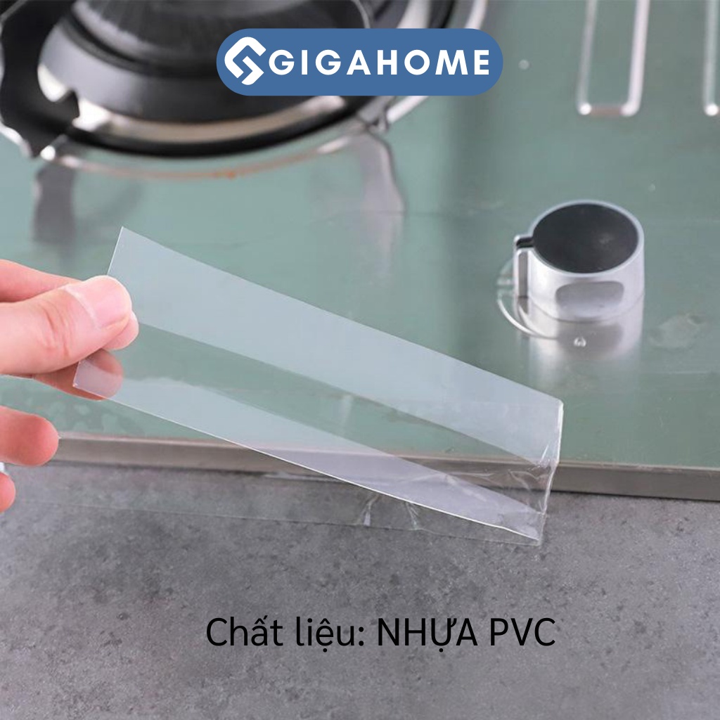 Cuộn Băng Keo Dán Tự Dính Trong Suốt GIGAHOME Chống Thấm Nước, Dầu Mỡ Cho Nhà Bếp 7309