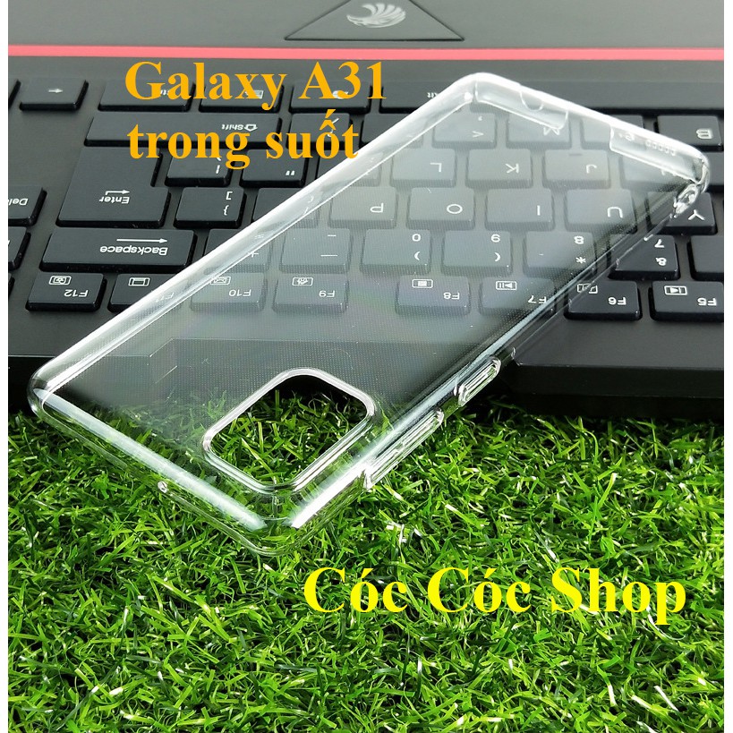 Ốp lưng Sam sung Galaxy A31/ A51/ A71 nhựa CỨNG TRONG SUỐT/ CỨNG NHÁM MỜ