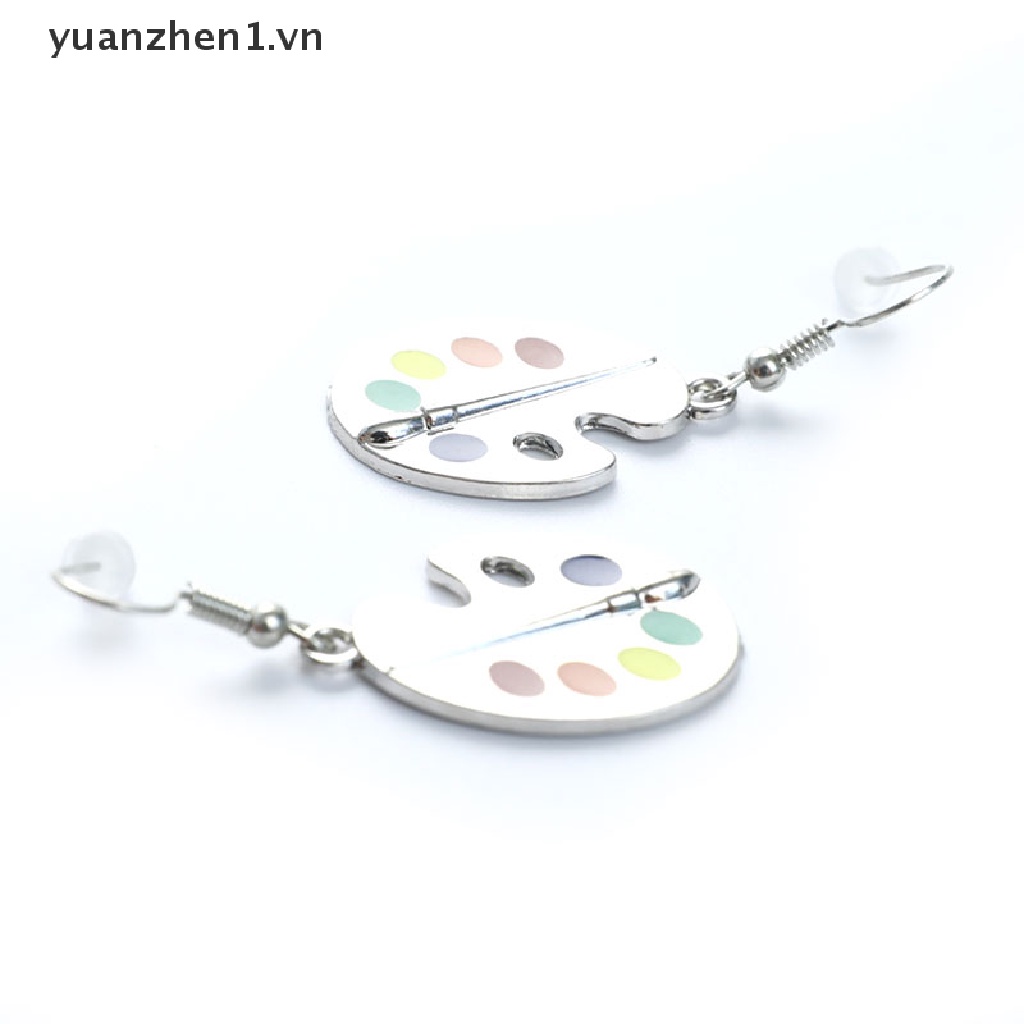 Khuyên tai mặt dây hình bảng màu thích hợp làm quà tặng cho nữ