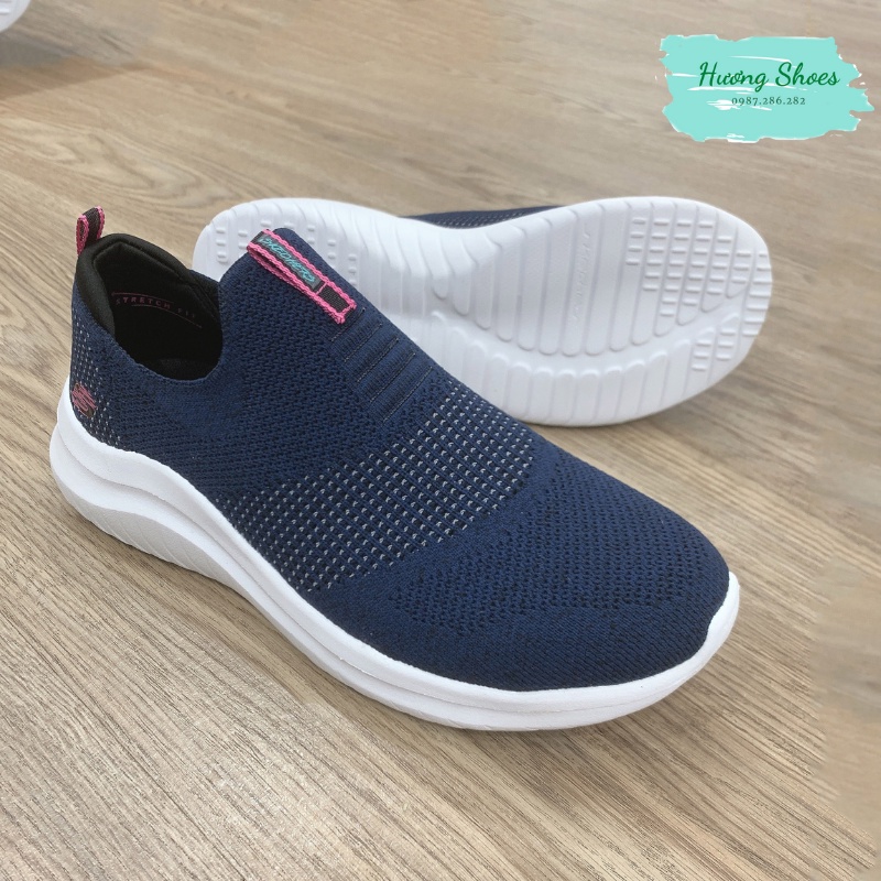 HÀNG XUẤT XỊN - Giày thể thao Skechers Xanh Navy thoáng khí, êm mềm nhẹ cho nữ