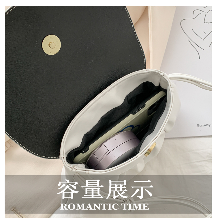 Túi Đeo Chéo JASMIN NOIR Kiểu Xếp Ly Nhỏ Nhắn Phong Cách Cổ Điển