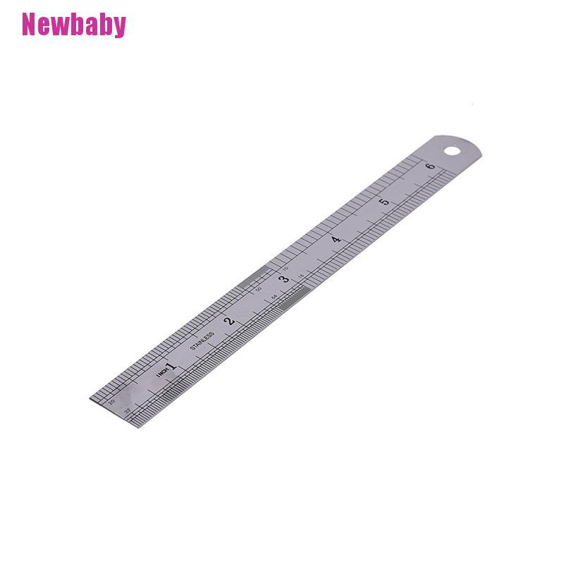 1 Thước Đo Hai Mặt 15cm Bằng Kim Loại Chuyên Dụng