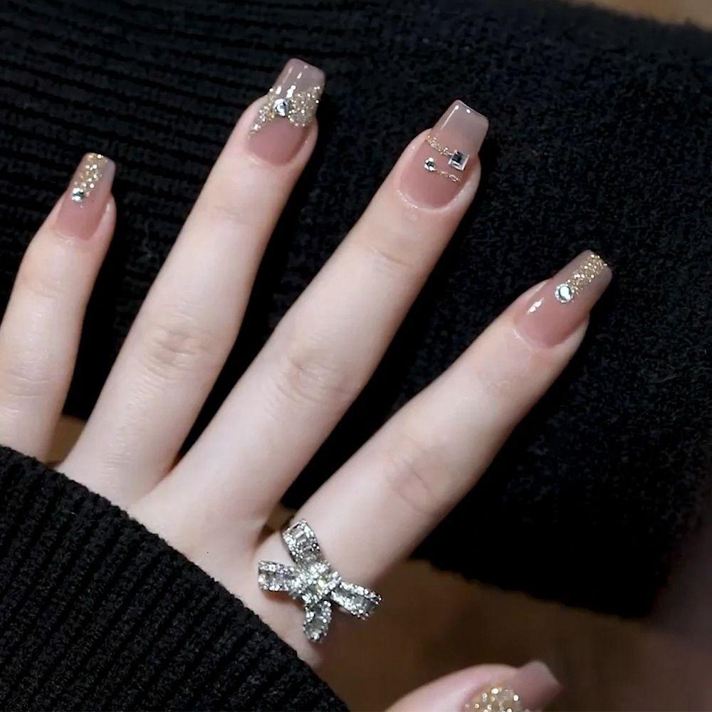 XIANTIN Bộ 24 Móng Tay Giả Che Phủ Toàn Diện Tháo Rời Được