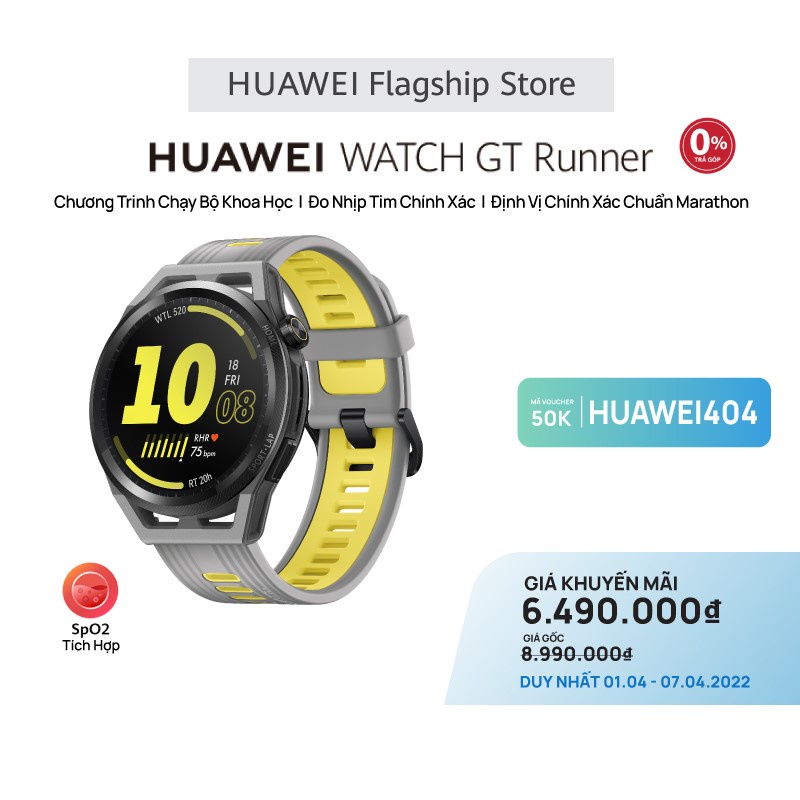 Đồng Hồ Thông Minh HUAWEI WATCH GT Runner | Chương Trình Chạy Bộ Khoa Học