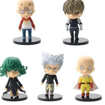 Set 5 Mô Hình Nhân Vật Anime One Punch Man Saitama Genos