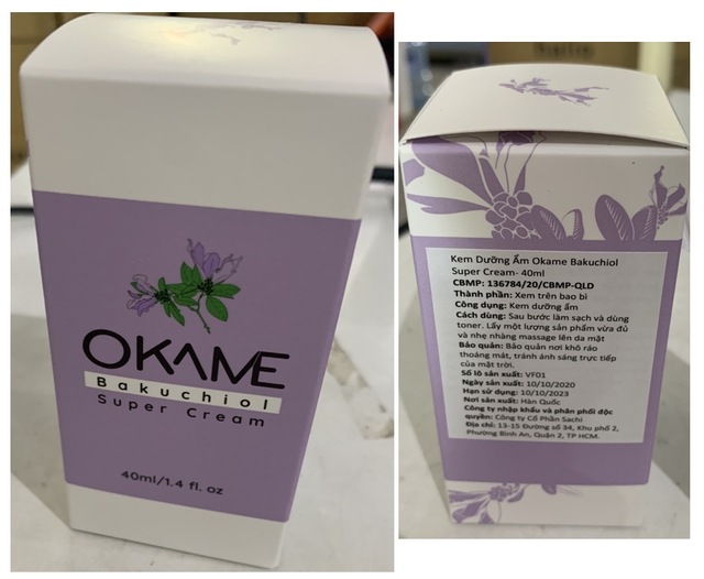 Kem dưỡng chống lão hoá, săn chắc da Okame Bakuchiol Super Cream 40ml