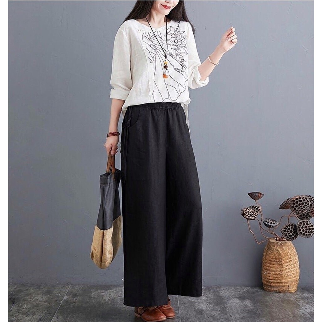 💖FREESHIP💖 Quần Đũi Ống Rộng Culottes TokyoKei - TQH71