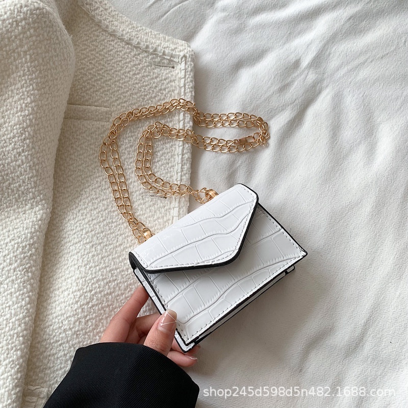 Túi Đeo Vai Hình Vuông Cỡ Nhỏ Họa Tiết Vân Đá Kiểu Âu Mỹ retro Thời Trang Mùa Xuân Cho Nữ 2022