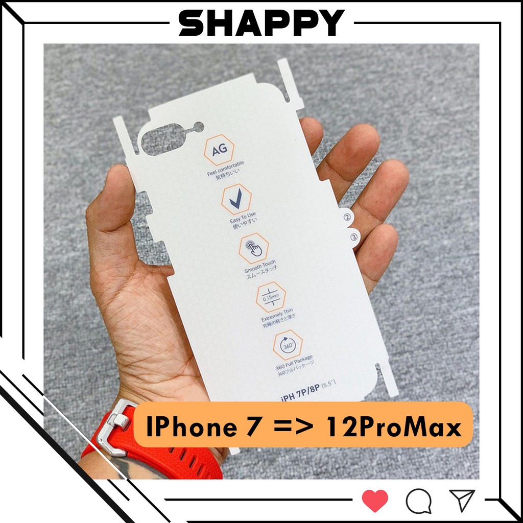 Miếng Dán PPF IPhone Trong Mờ Chống Vân Tay Đủ Các Dòng [Shappy Shop]