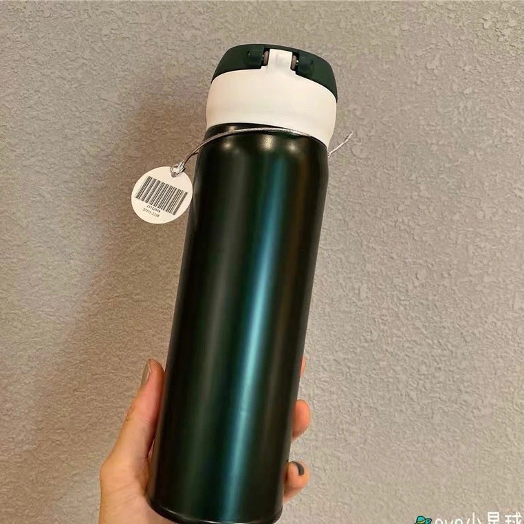 Bình đựng nước giữ nhiệt STARBUCKS X THERMOS màu xanh rêu Dung tích 500ml