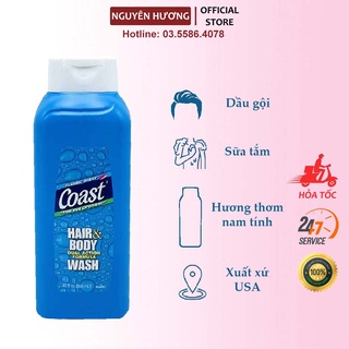 Sữa tắm gội Nam Coast 946ml hàng Mỹ date mới | Nguyên Hương Store