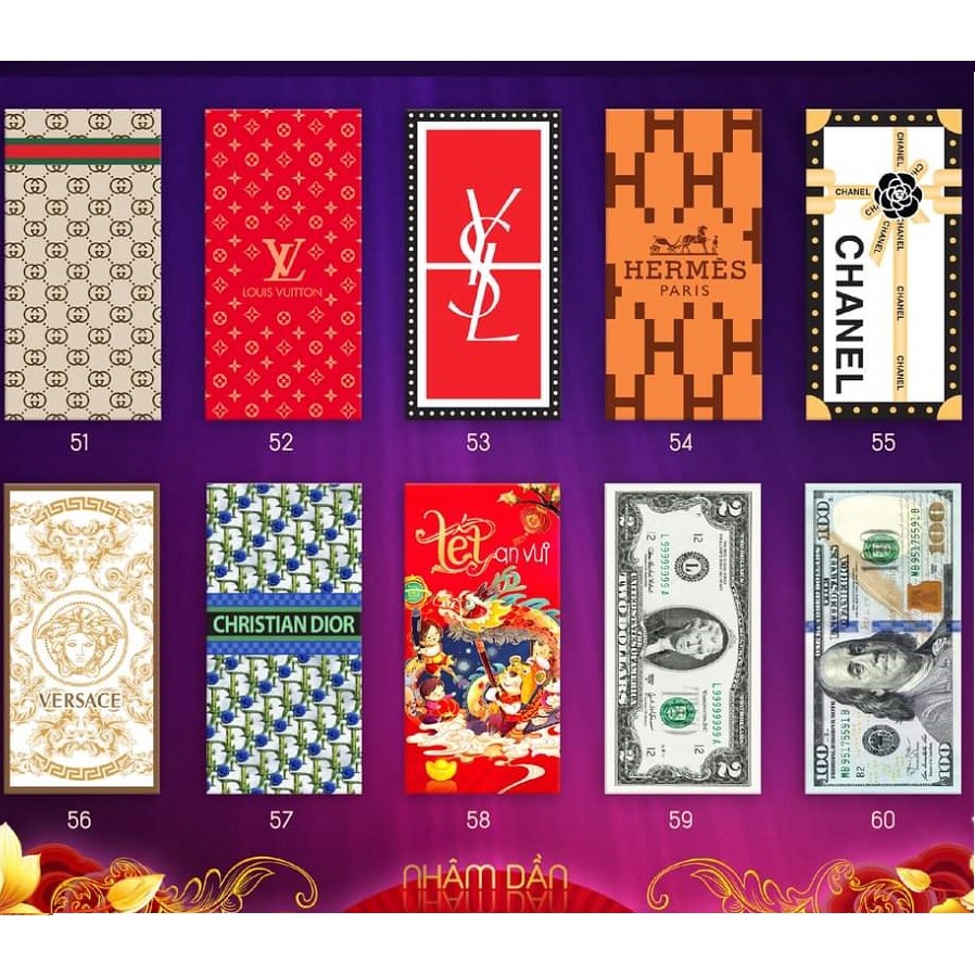 10 BAO Lì Xì TỰ CHỌN TẾT NHÂM DẦN 2022 RẺ ĐẸP MỚI NHẤT - NHÌU MẪU LỰA CHỌN , MẪU MỚI HOTREND - BLX2
