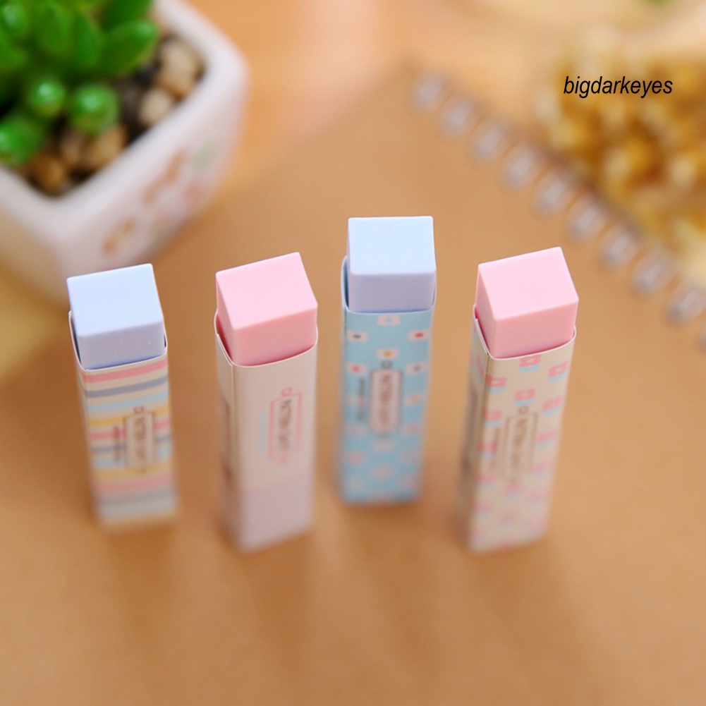 Gôm Tẩy Họa Tiết Hoạt Hình Màu Sắc Ngọt Ngào Tiện Dụng Cho Học Sinh