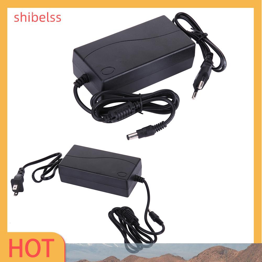 （ʚshibelss）15V 5A AC to DC Power Adapter Dual Cable Converter Universal 5.5x2.1-2.5mm