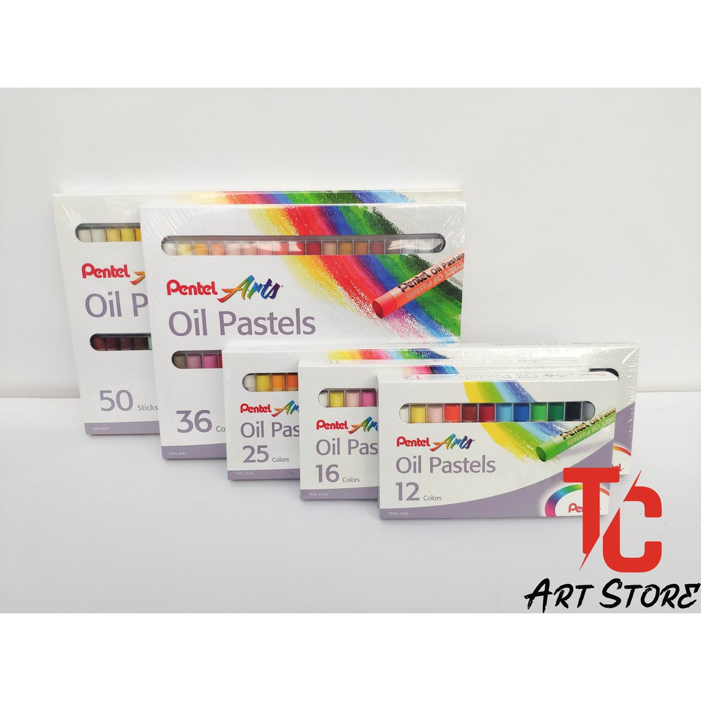 Sáp dầu Pentel 50 màu, Oil Pastels, Sáp màu