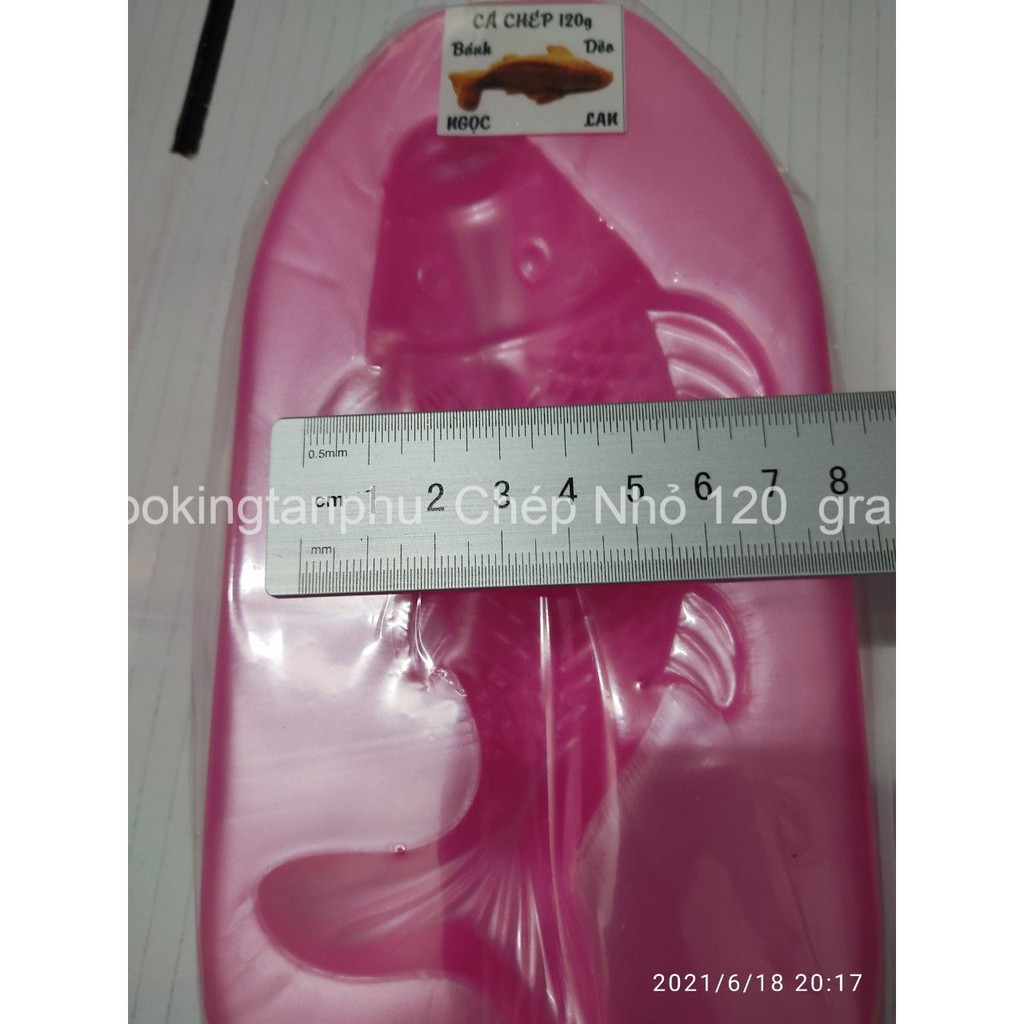 Khuôn  gõ  Bánh Dẻo - 120  gram - Hình Cá Chép
