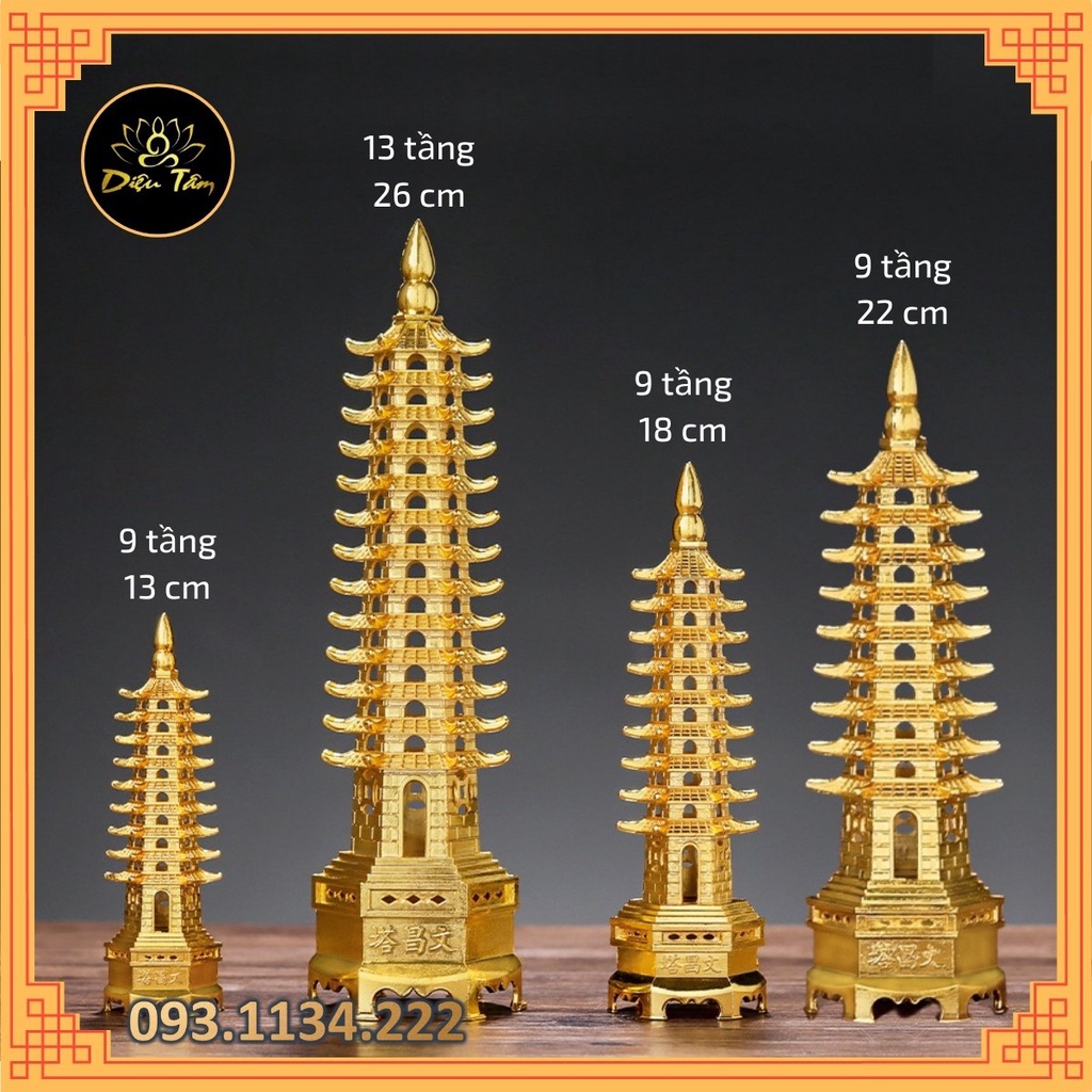 Tháp văn xương đặt ở bàn làm việc, bàn thờ, kệ sách để cầu may mắn trong công việc, công danh thăng quan tiến