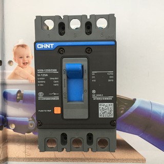 (CHINT) Aptomat tổng MCCB NXM-125S dải dòng 25A ,32A,40A,50A,63A,80A.100A,125A