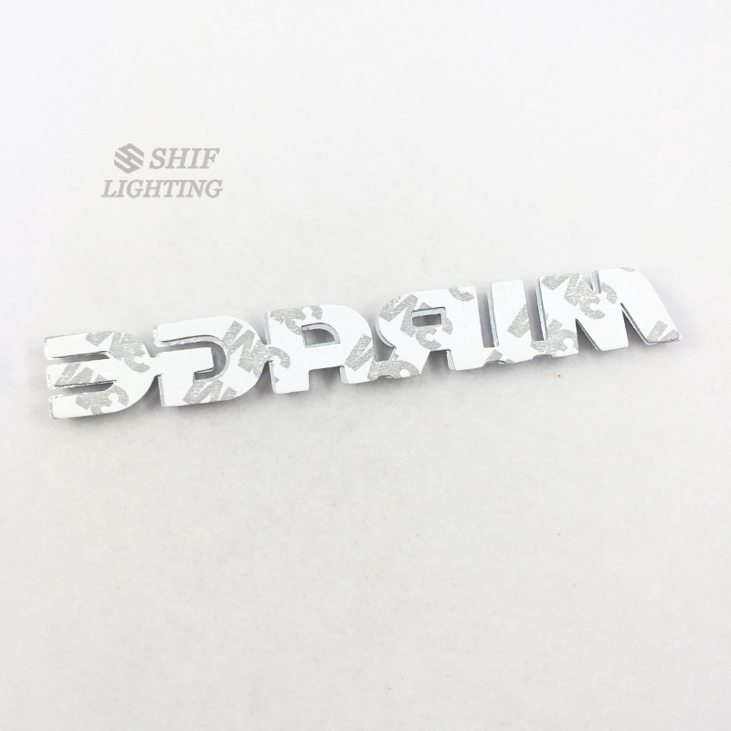 Logo trang trí MIRAGE bằng nhựa ABS mạ Chrome cho xe hơi MITSUBISHI