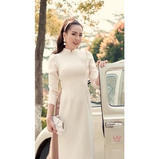 Áo dài may sẵn tay phồng