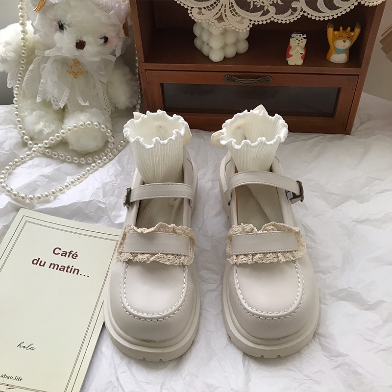 Giày oxford ulzzang Mary Jane đế dày phong cách cổ điển Pháp